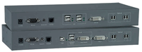NTI Transparent USB Extender with DVI Video, Audio and RS232 via Fiber