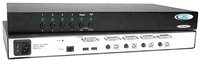 NTI SPLITMUX-DVI-4 NTI Quad Screen Splitter w/ KVM Switch