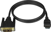 NTI DVI-D to HDMI-A single link cable, Male to Male (10 feet)