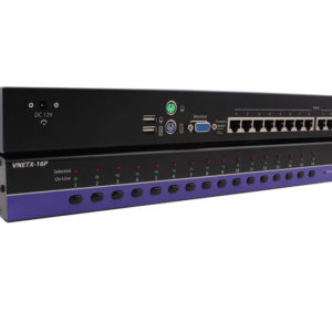 Smart-Avi Control USB KVM on 16 computers with high-resolution WUXGA video and OSD up to 130 feet away over Cat5