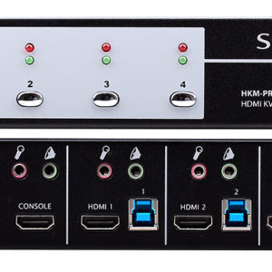 smartAvi 3-Port HDMI + 1 MHL-Port KVM switch with 3 USB 3.0 ports