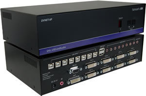SmartAVI 8X1 DVI-D, USB2.0, Audio switch