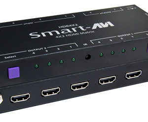 SmartAVI HDMI 4x2 Router. Includes: HDR4X2 & (PS5VD4A