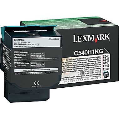 Lexmark C54x, X54x C540H1KG Black High Yield Toner Cartridge