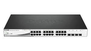 D-Link 28-Port Gigabit WebSmart PoE Switch with 24 UTP and 4 SFP Ports DGS-1210-28P