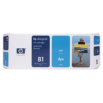 HP 81 Dye Ink Cartridges (C4931A) for Designjet 5500