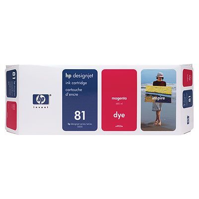HP 81 Dye Ink Cartridges (C4932A) for Designjet 5500