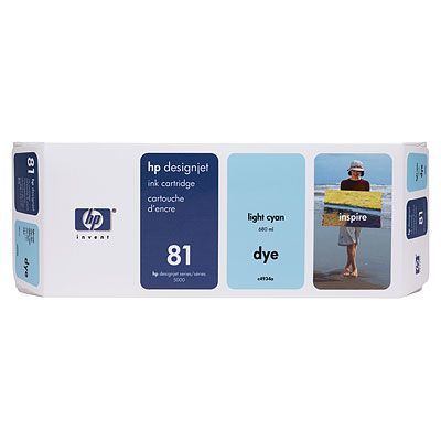 HP 81 Dye Ink Cartridges (C4934A) for Designjet 5500 Plotter