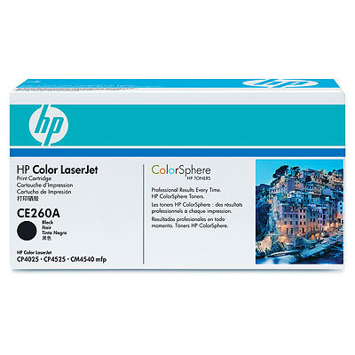 HP CE260A Black Print Cartridge for CP 4025 / 4525 / CM 4540