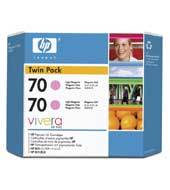 HP 70 2-pack 130-ml Light Magenta Ink Cartridges CB346A