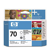 HP 70 Gloss Enhancer and Grey Printhead C9410A for HP Designjet Z2100 Z3100 Z3200 Z5200