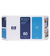 HP 80 175-ml Cyan Ink Cartridge C4872A