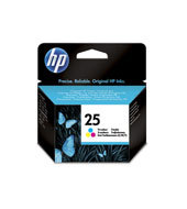 HP 25 Tri-colour Inkjet Print Cartridge 51625AE