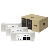 HP 81 3-pack 680-ml Black Dye Cartridges C5066A
