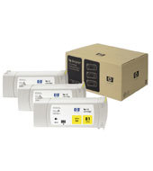 HP 81 3-pack 680-ml Yellow Dye Cartridges C5069A