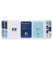 HP 81 680-ml Light Cyan Dye Ink Cartridge and Printhead C4994A