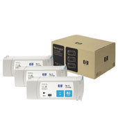 HP 83 3-pack 680-ml Cyan UV Cartridges C5073A