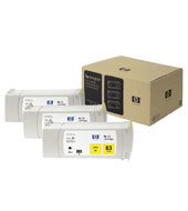 HP 83 3-pack 680-ml Yellow UV Cartridges C5075A