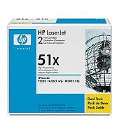 HP LaserJet Q7551X Dual Pack Black  Cartridges Q7551XD 3005 3027