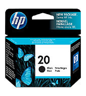 HP 20 Large Black Inkjet Print Cartridge C6614D