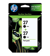 HP 27 2-pack Black Inkjet Print Cartridges C9322FN