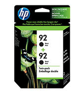 HP 92 2-pack Black Inkjet Print Cartridges C9512FN