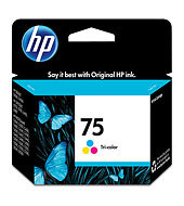 HP 75 Tri-color Inkjet Print Cartridge CB337WA