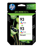 HP 93 2-pack Tri-color Inkjet Print Cartridges CC581FN