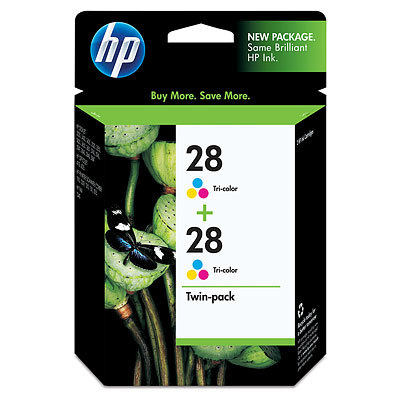 HP 28 Tri-Color Twin Pack CD995FN