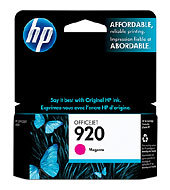 HP 920 Magenta Officejet Ink Cartridge CH635AE 6500 7000 8000