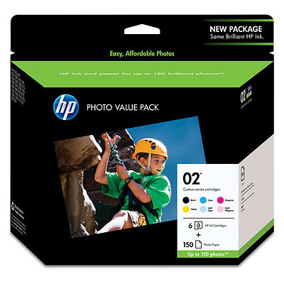 HP 02 Series Photo Value Pack-150 sht/4 x 6 Q7964AN