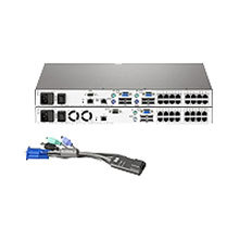 HP Server Console KVM Switch with Virtual Media 2 x 16